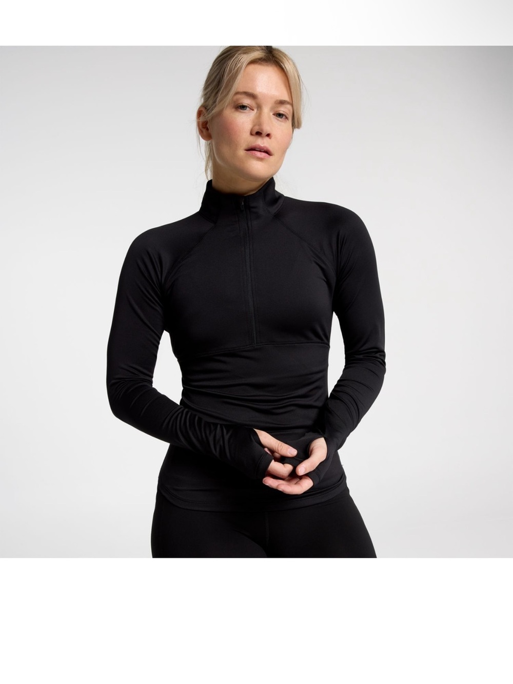 NWT DSG Black Movement 1/4 zip Long Sleeve Performance Top Sz XL $45